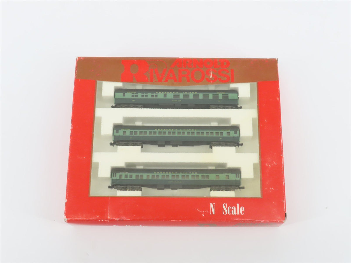 N Scale Arnold Rivarossi 0532 SOU Crescent Limited Assorted Passenger 3-Car Set
