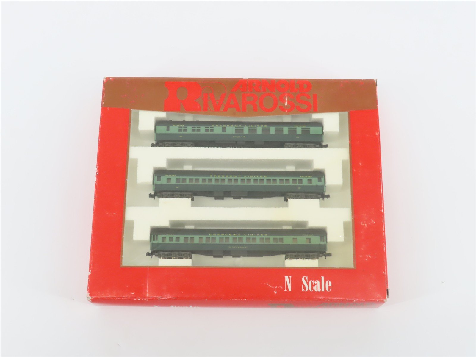 N Scale Arnold Rivarossi 0532 SOU Crescent Limited Assorted Passenger 3-Car Set