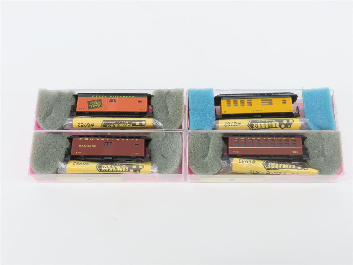 LOT of 16 N Scale Roundhouse Kits PRR/GN/V&amp;T Assorted Overton Passenger Cars