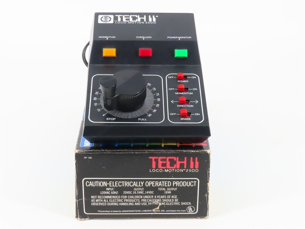 MRC #AF130 Tech II Loco-Motion 2500 DC Transformer/Controller