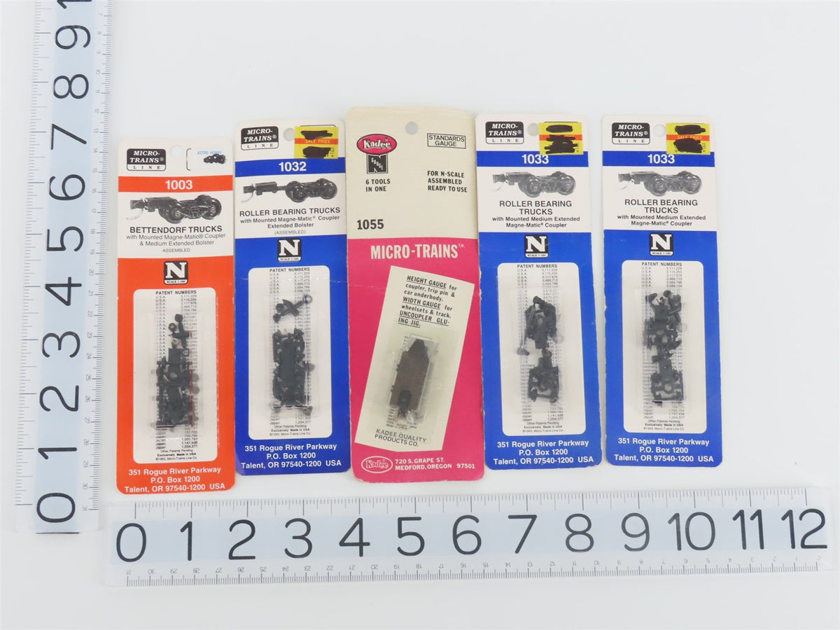 LOT of 21 N 1/160 Scale Micro-Trains MTL &amp; Kadee Couplers, Trucks, &amp; More Packs