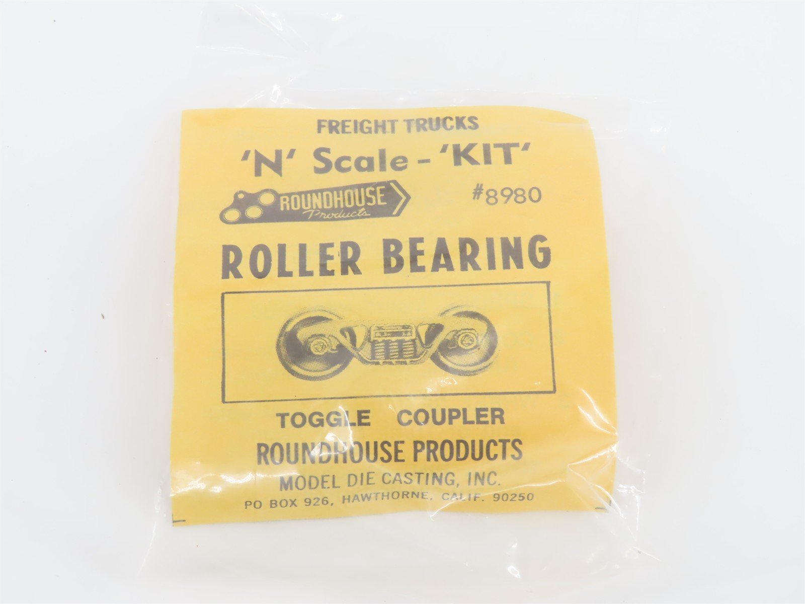 LOT of 10 N 1/160 Roundhouse Kits #8980 Roller Bearing Toggle Coupler Trucks