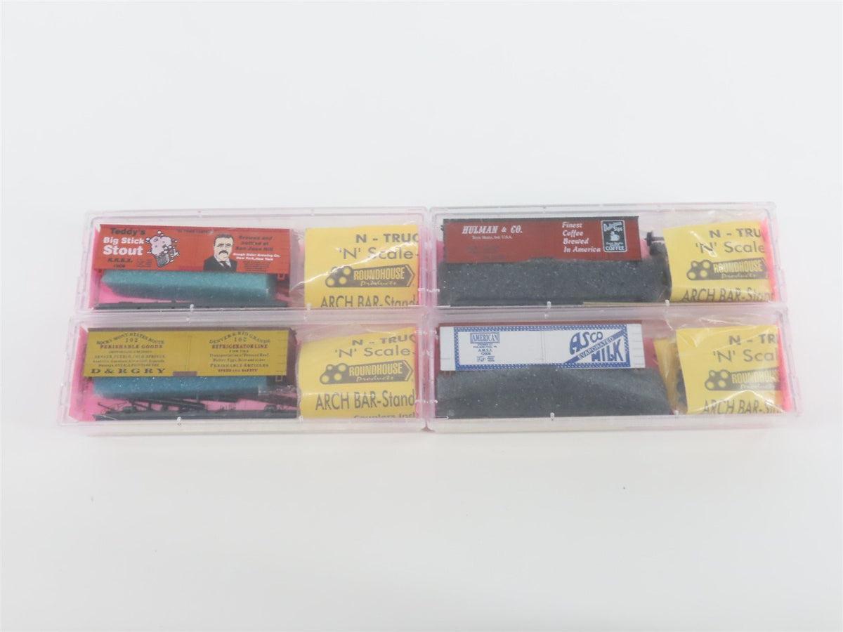LOT of 9 N Roundhouse Kits ALBX/WTBX/JABX/AMSX/CMX/HX/DEBX/RRBX/D&amp;RGY Reefers