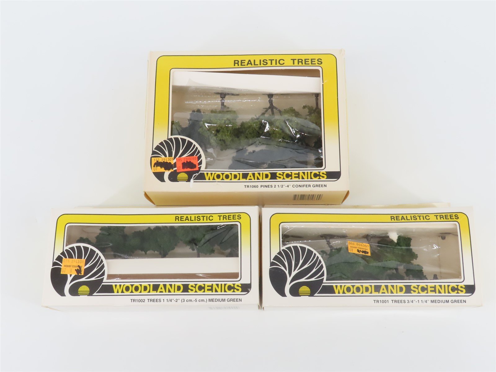 LOT of 3 Multi-Scale Woodland Scenics Realistic Tree Packages