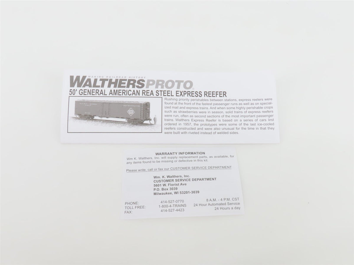 HO Scale Walthers Proto 920-17311 REX Railway Express Agency 50&#39; Reefer #6901
