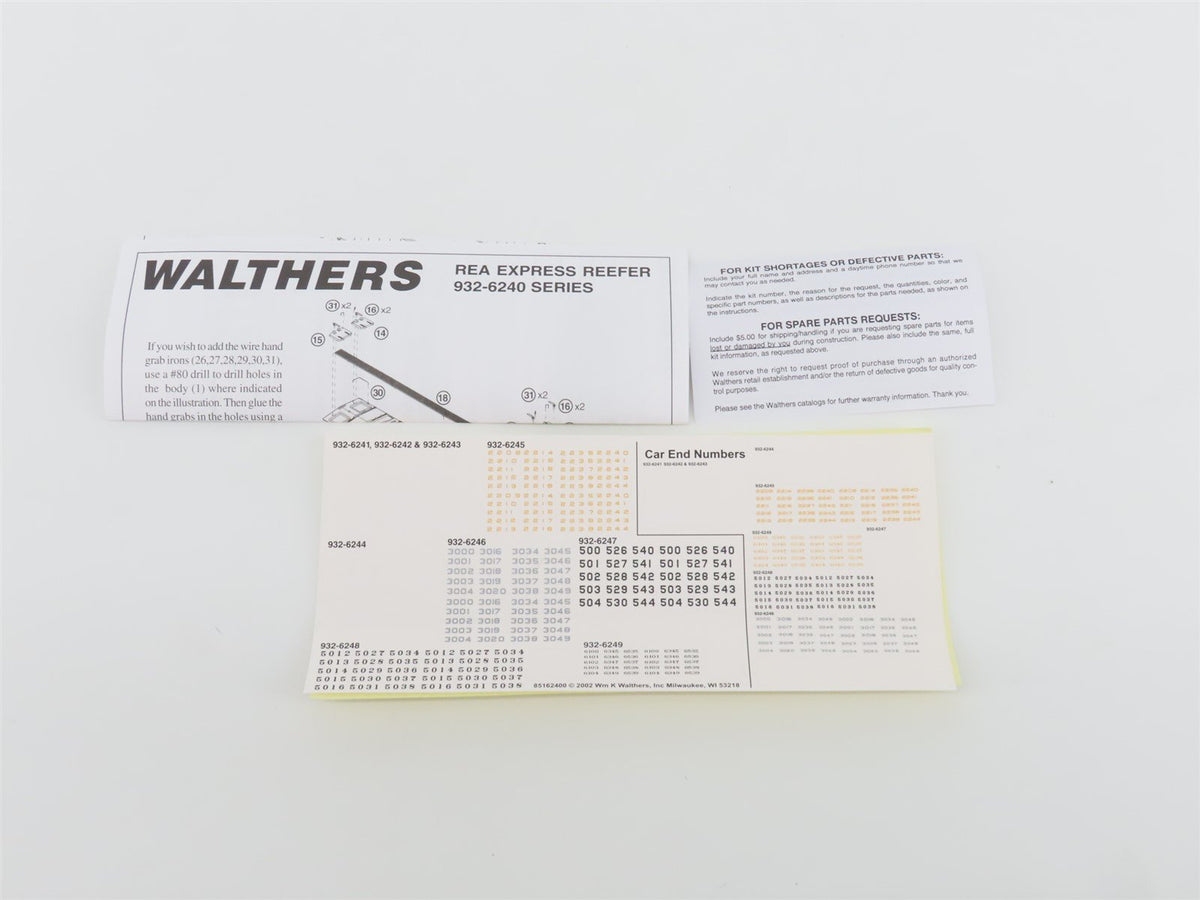 HO Scale Walthers 932-6241 REX Railway Express Agency 50&#39; Express Reefer