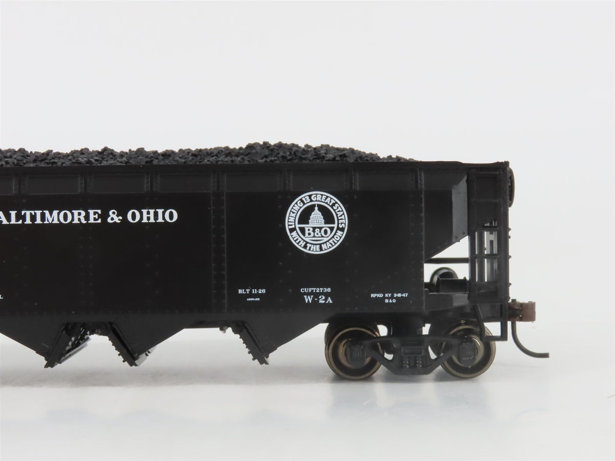 HO Scale Athearn ATH72711 B&amp;O Baltimore &amp; Ohio Railroad 4-Bay Hopper #433254