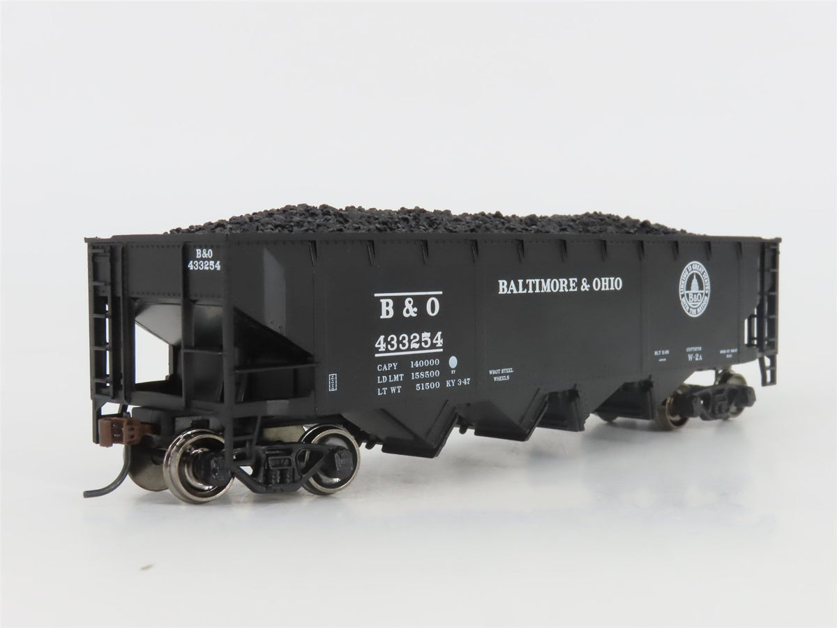 HO Scale Athearn ATH72711 B&amp;O Baltimore &amp; Ohio Railroad 4-Bay Hopper #433254