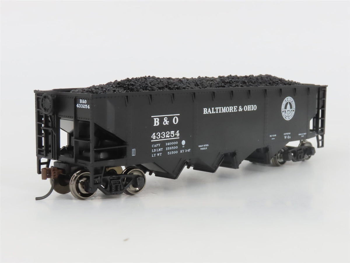 HO Scale Athearn ATH72711 B&amp;O Baltimore &amp; Ohio Railroad 4-Bay Hopper #433254