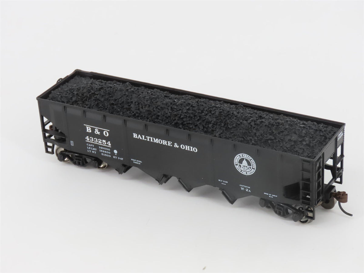 HO Scale Athearn ATH72711 B&amp;O Baltimore &amp; Ohio Railroad 4-Bay Hopper #433254