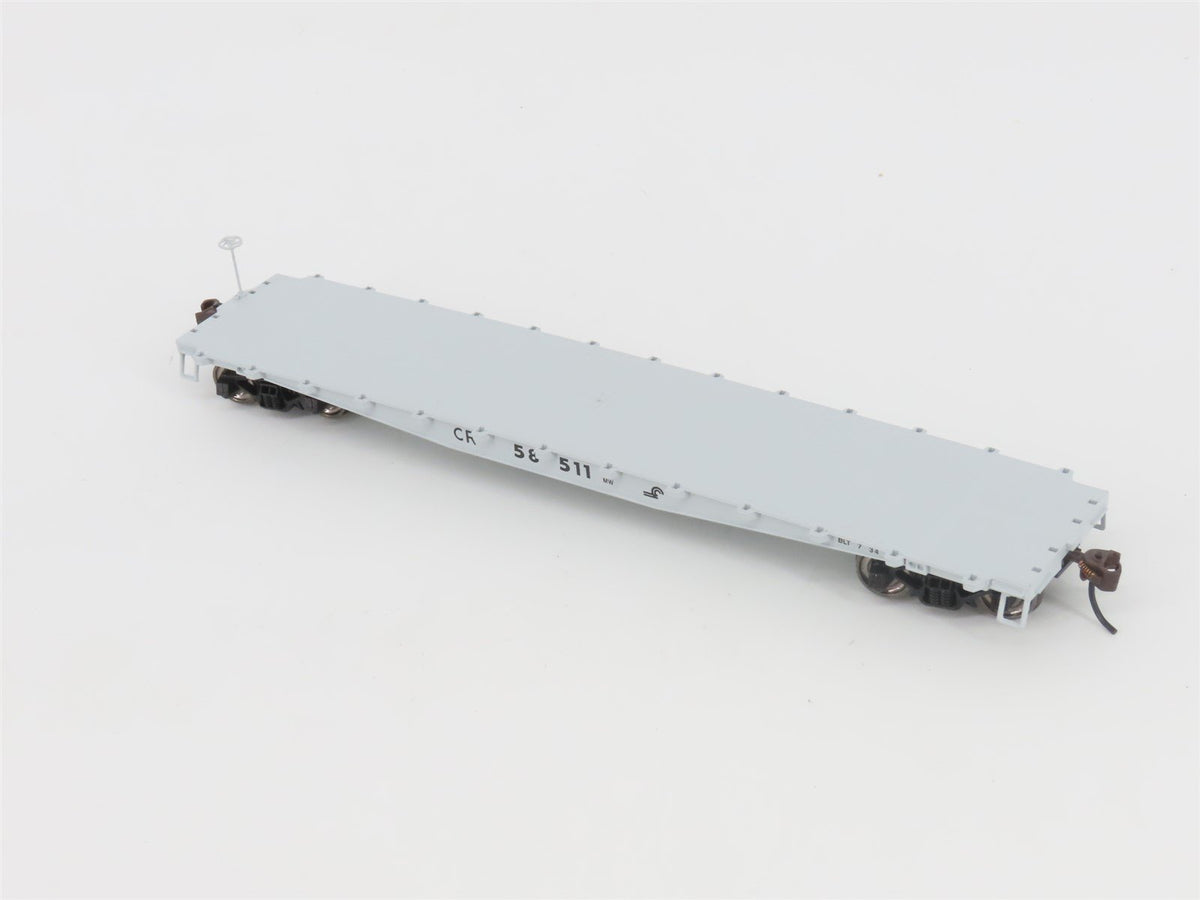 HO Scale Bowser Executive Line 40431 CR Conrail Railroad Flat Car #58511