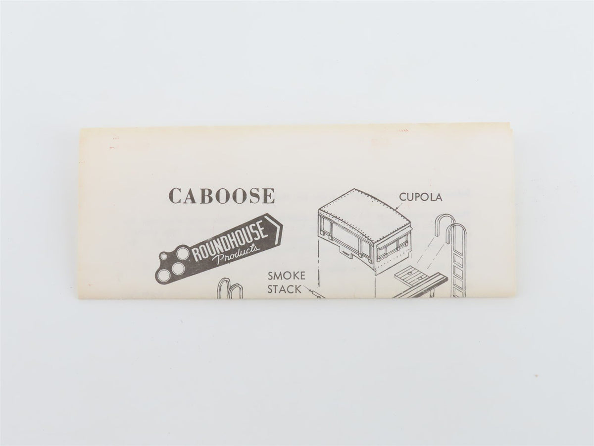 HO Scale Roundhouse MDC Kit #3475 B&amp;O Baltimore &amp; Ohio Railroad Caboose #C2216