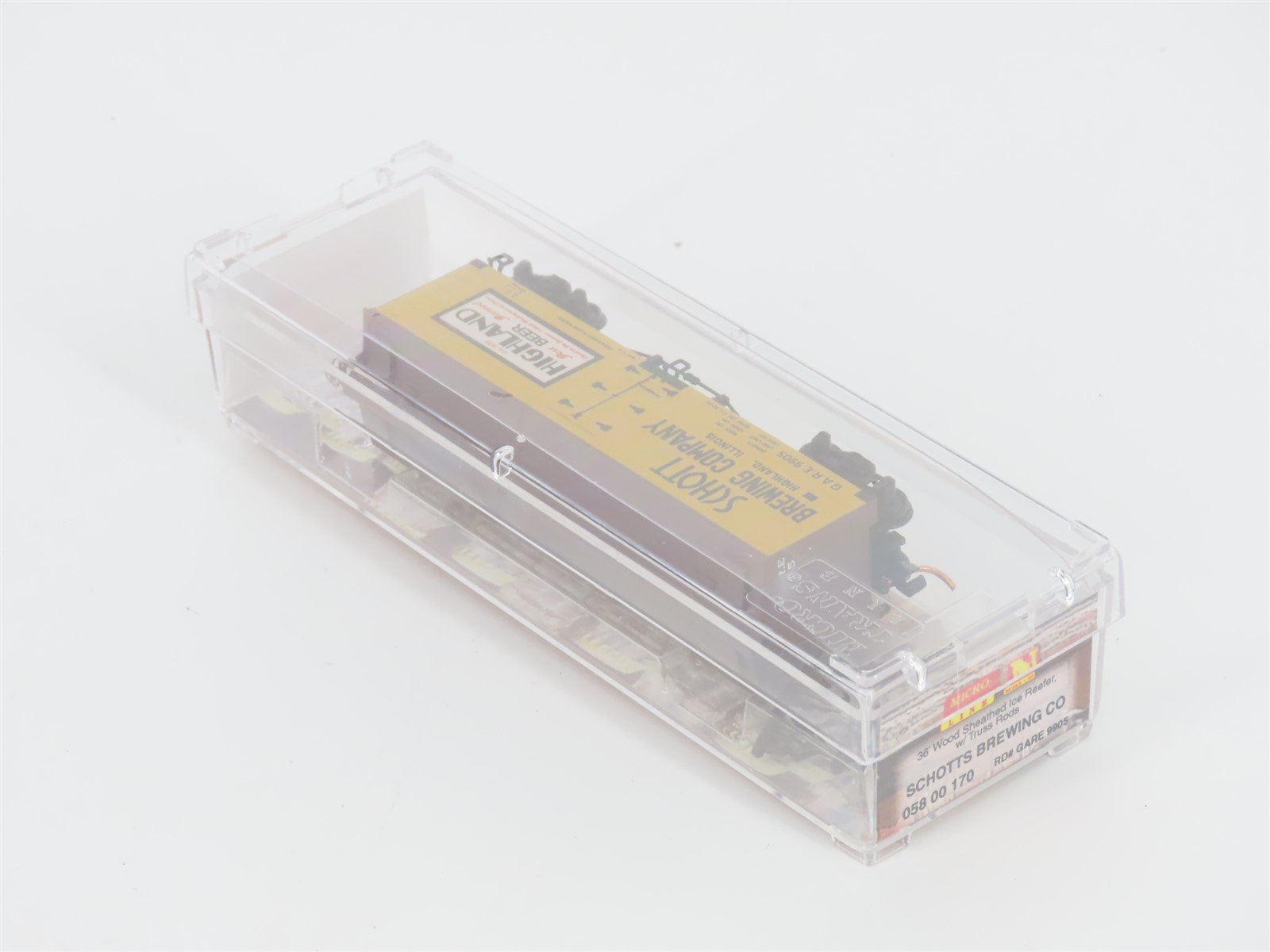 N Scale Micro-Trains MTL 05800170 GARE Schott Brewing 36' Wood Reefer #9905