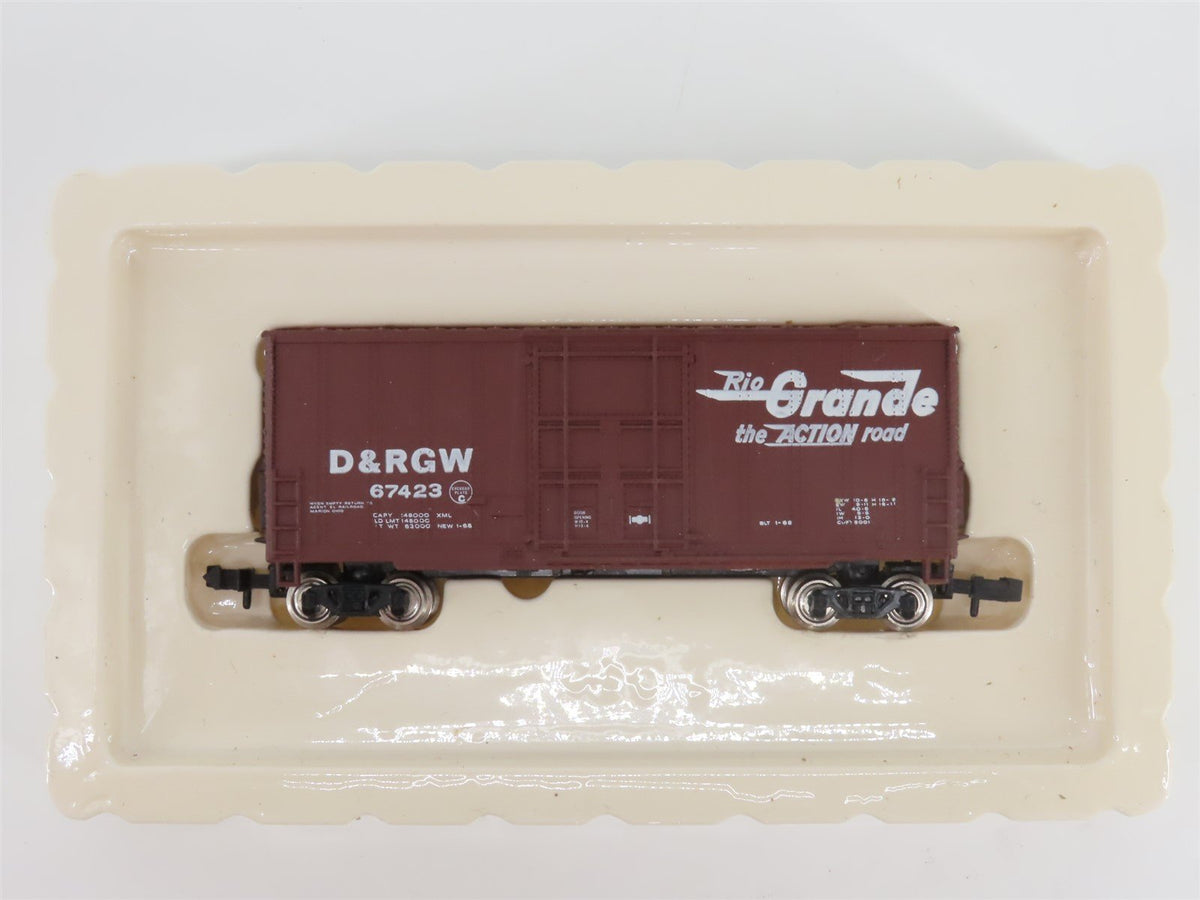 N Scale Bachmann 71250 D&amp;RGW Rio Grande Railroad 41&#39; Hi-Cube Box Car #67423