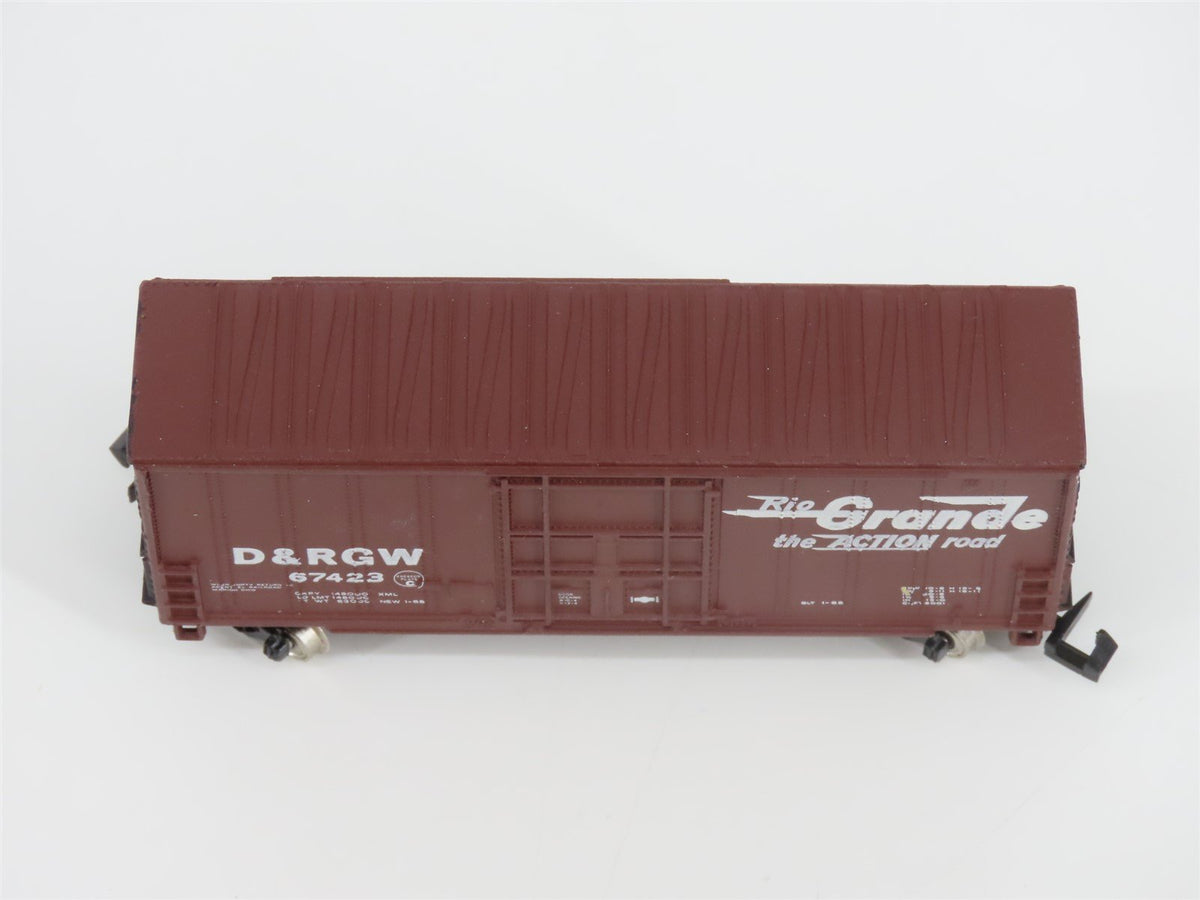 N Scale Bachmann 71250 D&amp;RGW Rio Grande Railroad 41&#39; Hi-Cube Box Car #67423