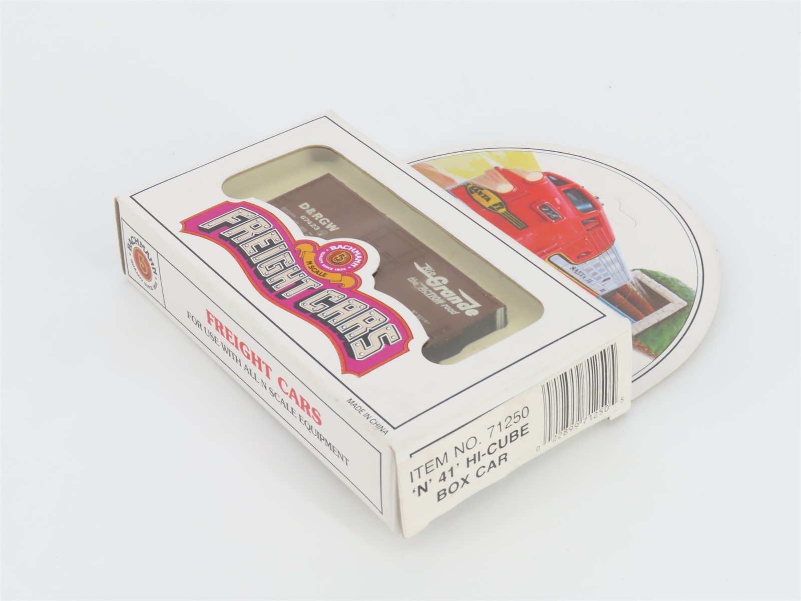 N Scale Bachmann 71250 D&RGW Rio Grande Railroad 41' Hi-Cube Box Car #67423