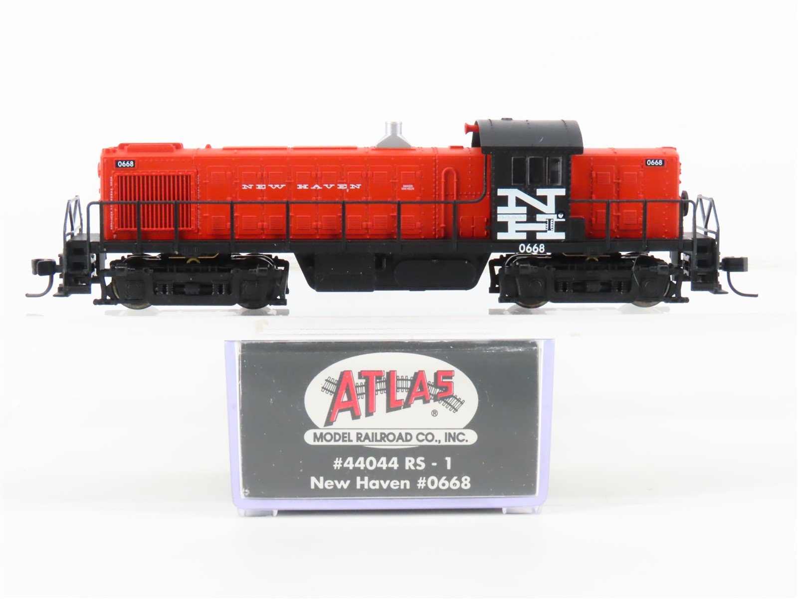 N Scale Atlas Classic 44044 NH New Haven ALCO RS-1 Diesel Locomotive #0668