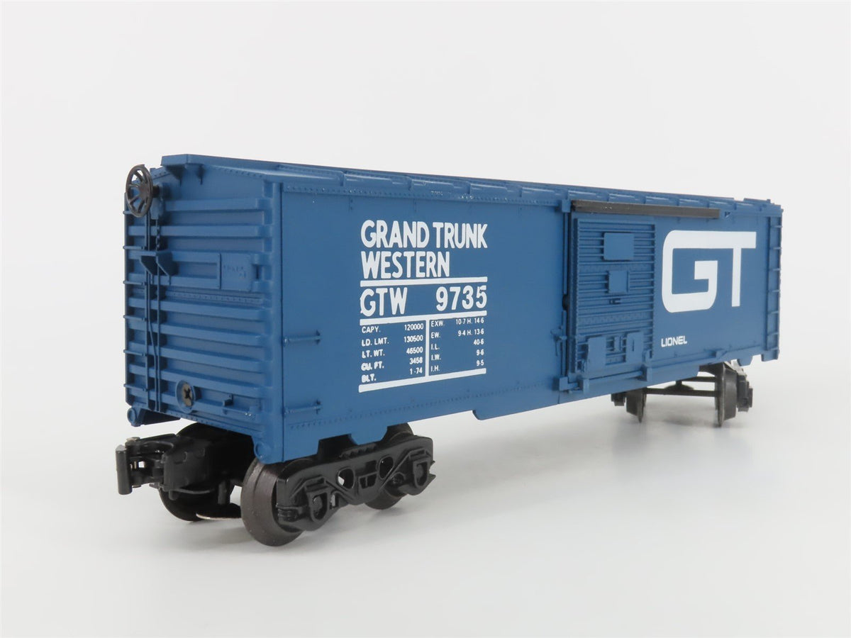 O Gauge 3-Rail Lionel 6-9735 GTW Grand Trunk Western Single Door Box Car #9735