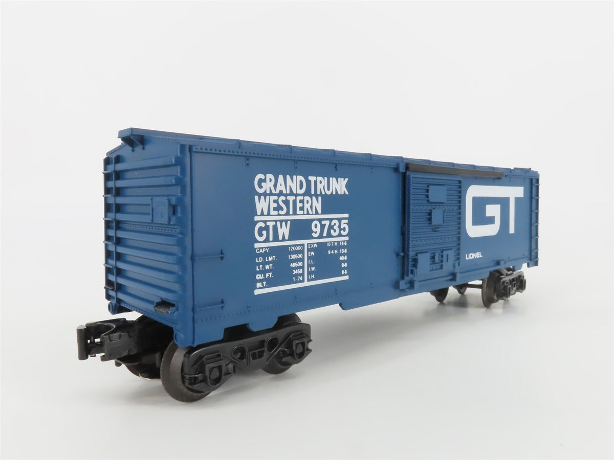 O Gauge 3-Rail Lionel 6-9735 GTW Grand Trunk Western Single Door Box Car #9735
