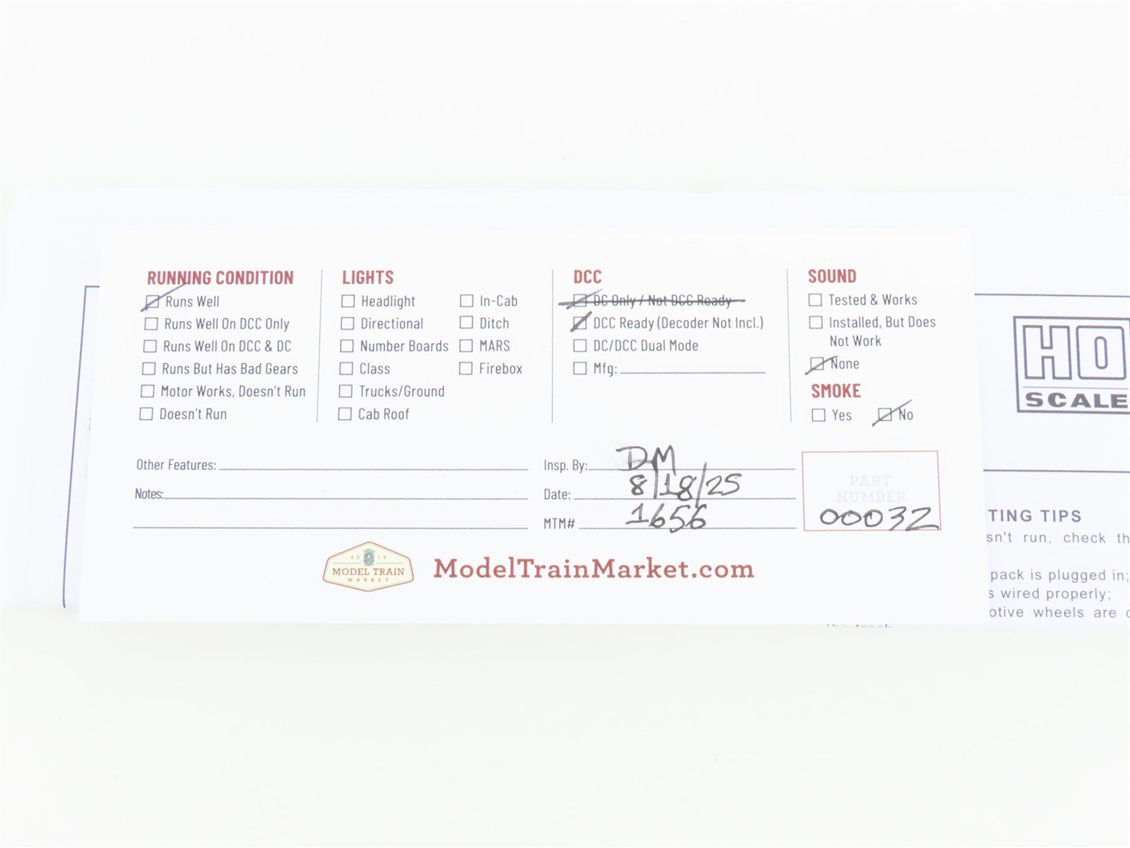 HO Scale Bachmann 63809 B&O Baltimore & Ohio EMD F7B Diesel Locomotive No#