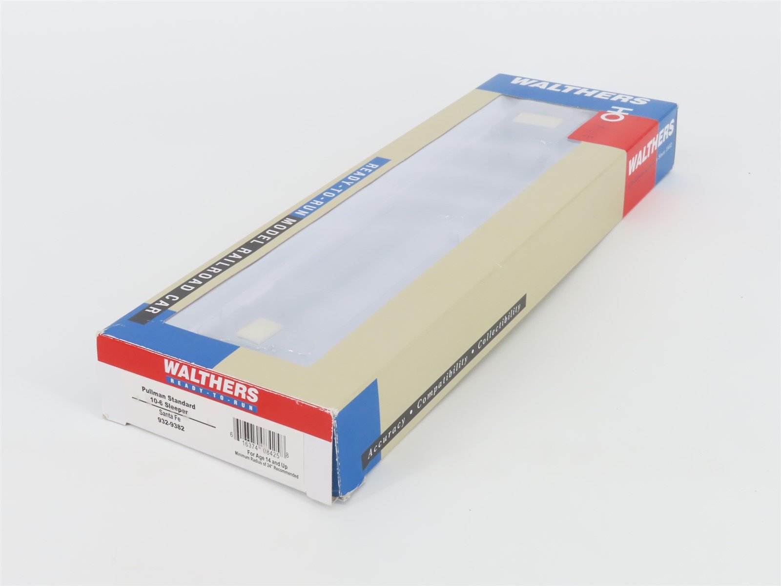 HO Scale Walthers 932-9382 ATSF Santa Fe Pullman Sleeper Passenger Car