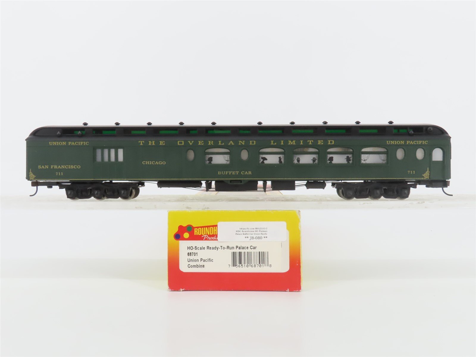 HO Scale Roundhouse 68701 UP Overland Limited Palace Combine Passenger Car #711