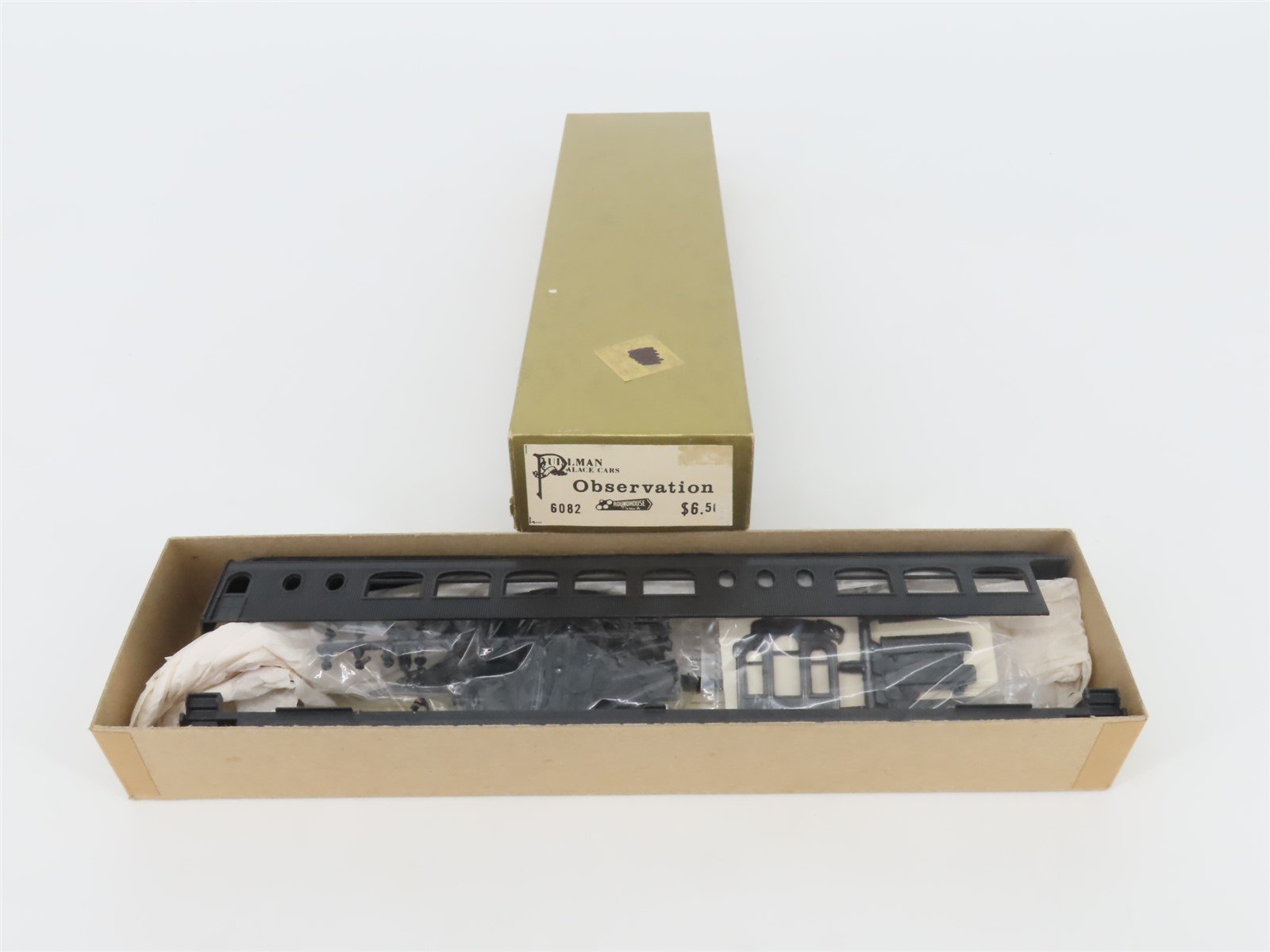 HO Scale Pullman Palace Cars Kit #6082 Unlettered Observation Passenger Car