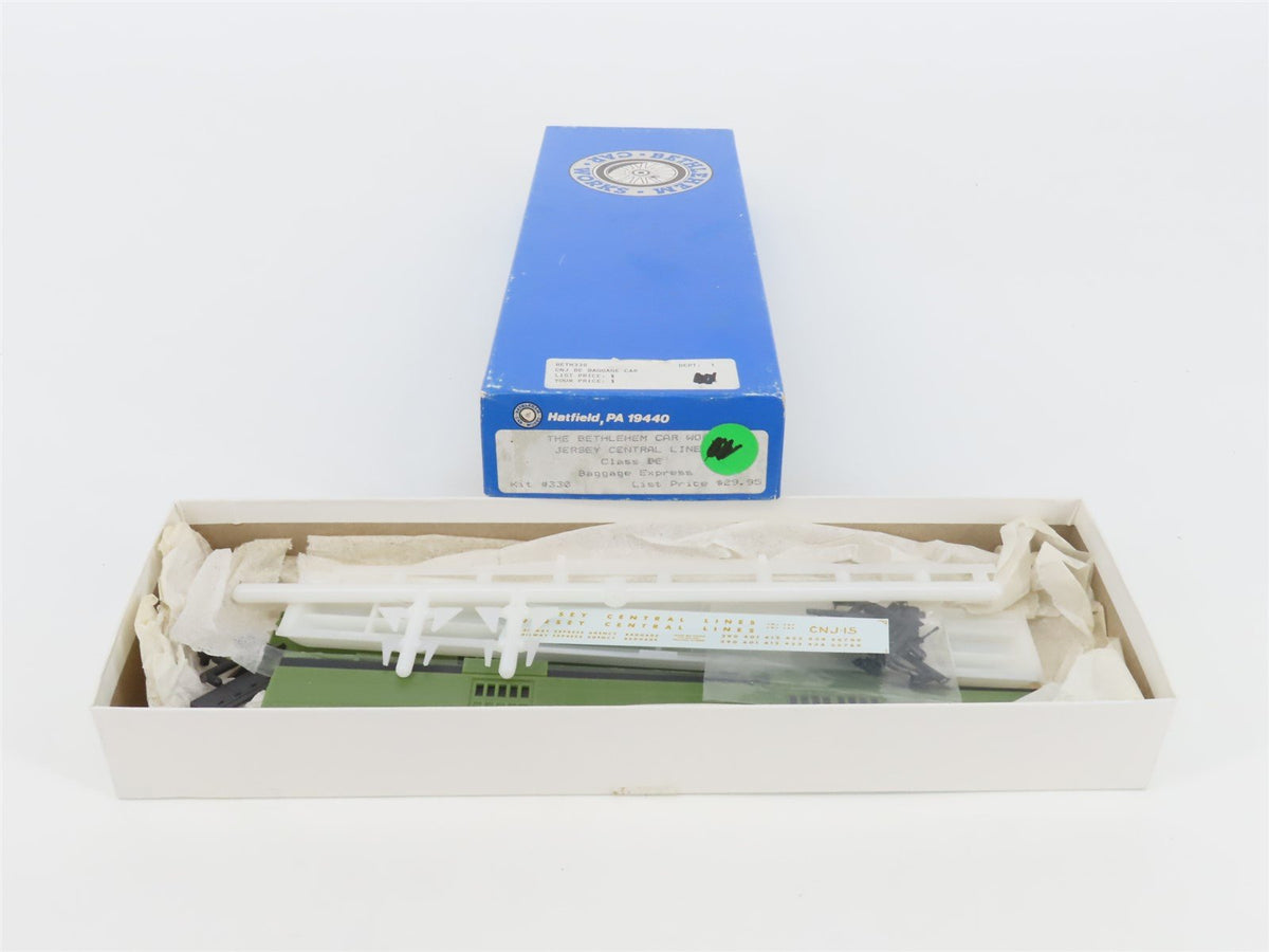 HO Scale Bethlehem Car Works, Inc. Kit #330 CNJ Jersey Central Baggage Passenger