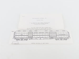HO Scale Bethlehem Car Works, Inc. Kit #330 CNJ Jersey Central Baggage Passenger