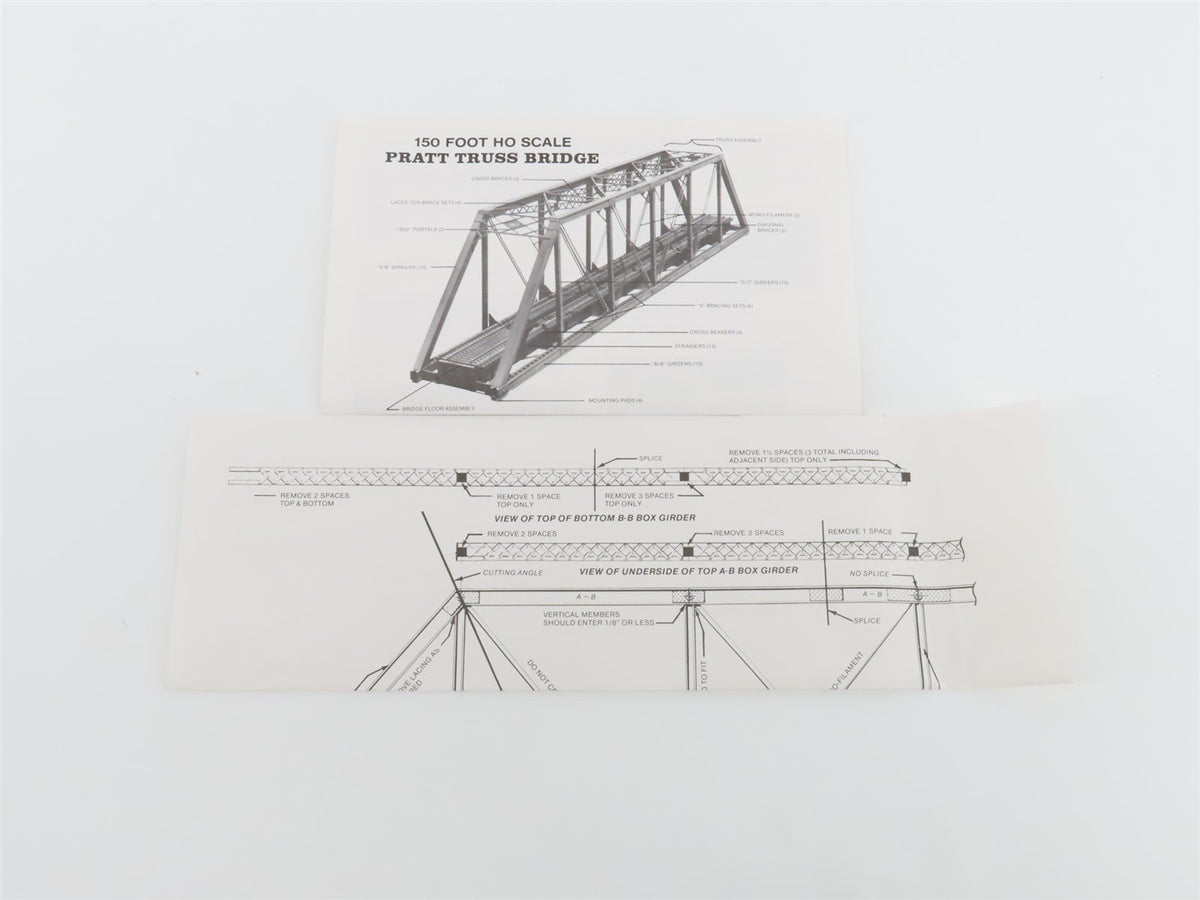 HO 1/87 Scale Central Valley Kit #1902 Pratt Truss Bridge