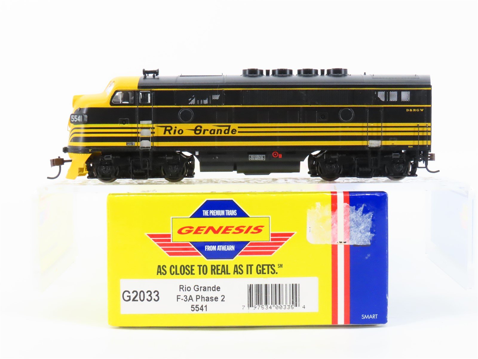 HO Athearn Genesis G2033 D&RGW Rio Grande EMD F3A Diesel Locomotive #5541