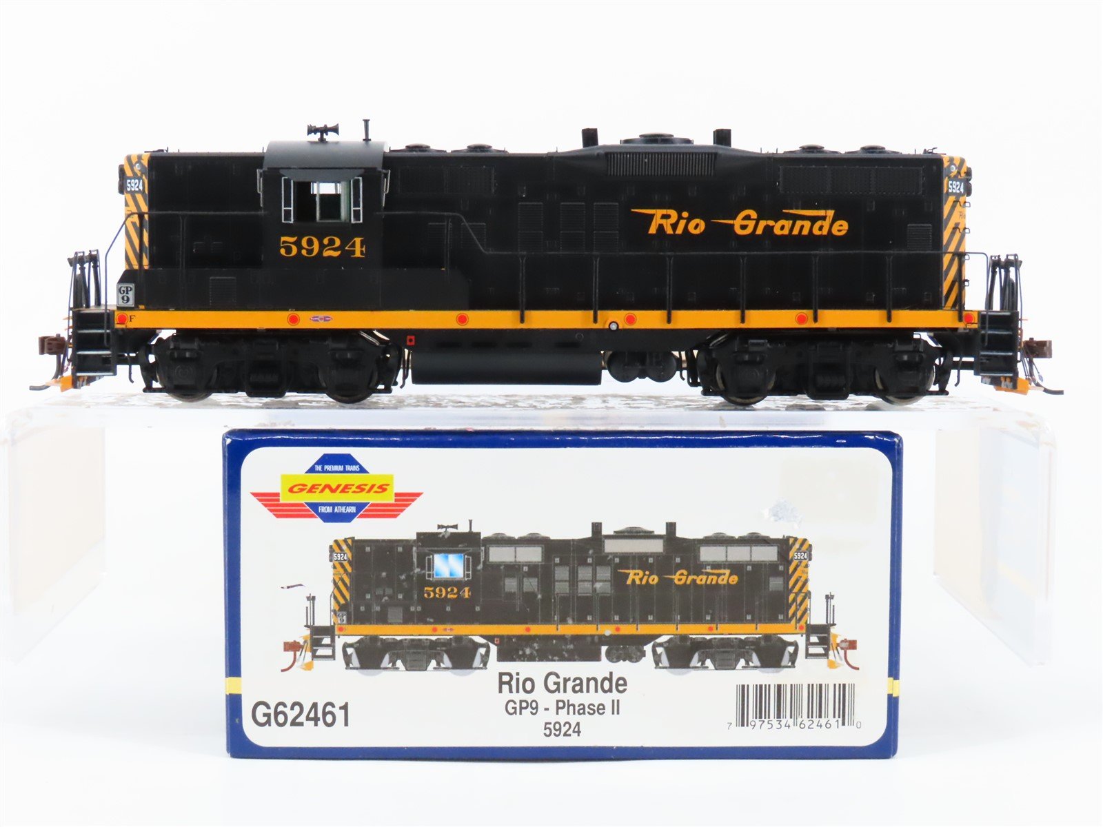 HO Athearn Genesis G62461 D&RGW Rio Grande EMD GP9 Diesel #5924 - DCC Ready