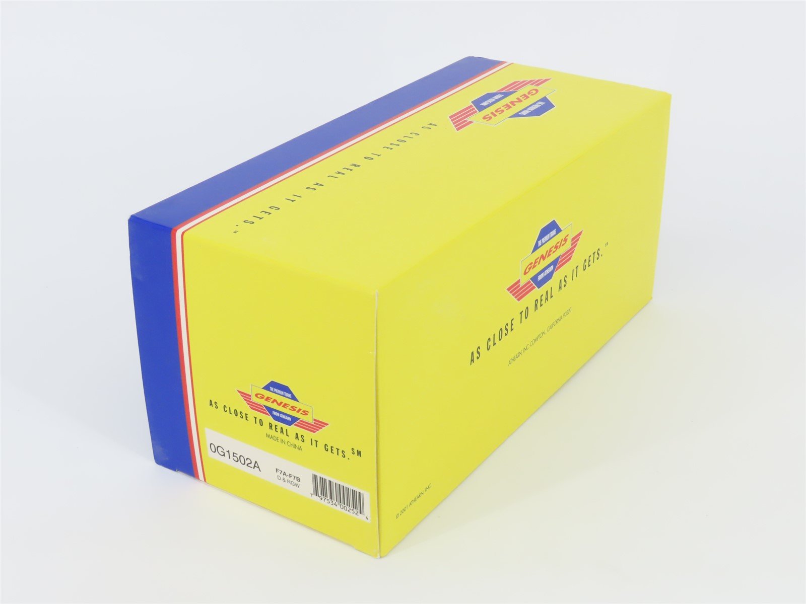 HO Scale Athearn Genesis 0G1502A DRGW Rio Grande F7 A/B Diesel Locomotive Set