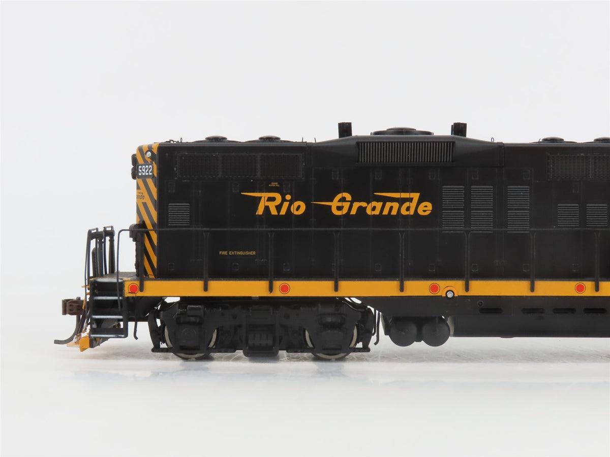 HO Scale Athearn Genesis G62460 DRGW Rio Grande GP9 Phase II Diesel #5922