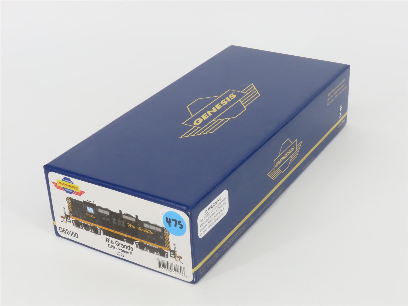 HO Scale Athearn Genesis G62460 DRGW Rio Grande GP9 Phase II Diesel #5922