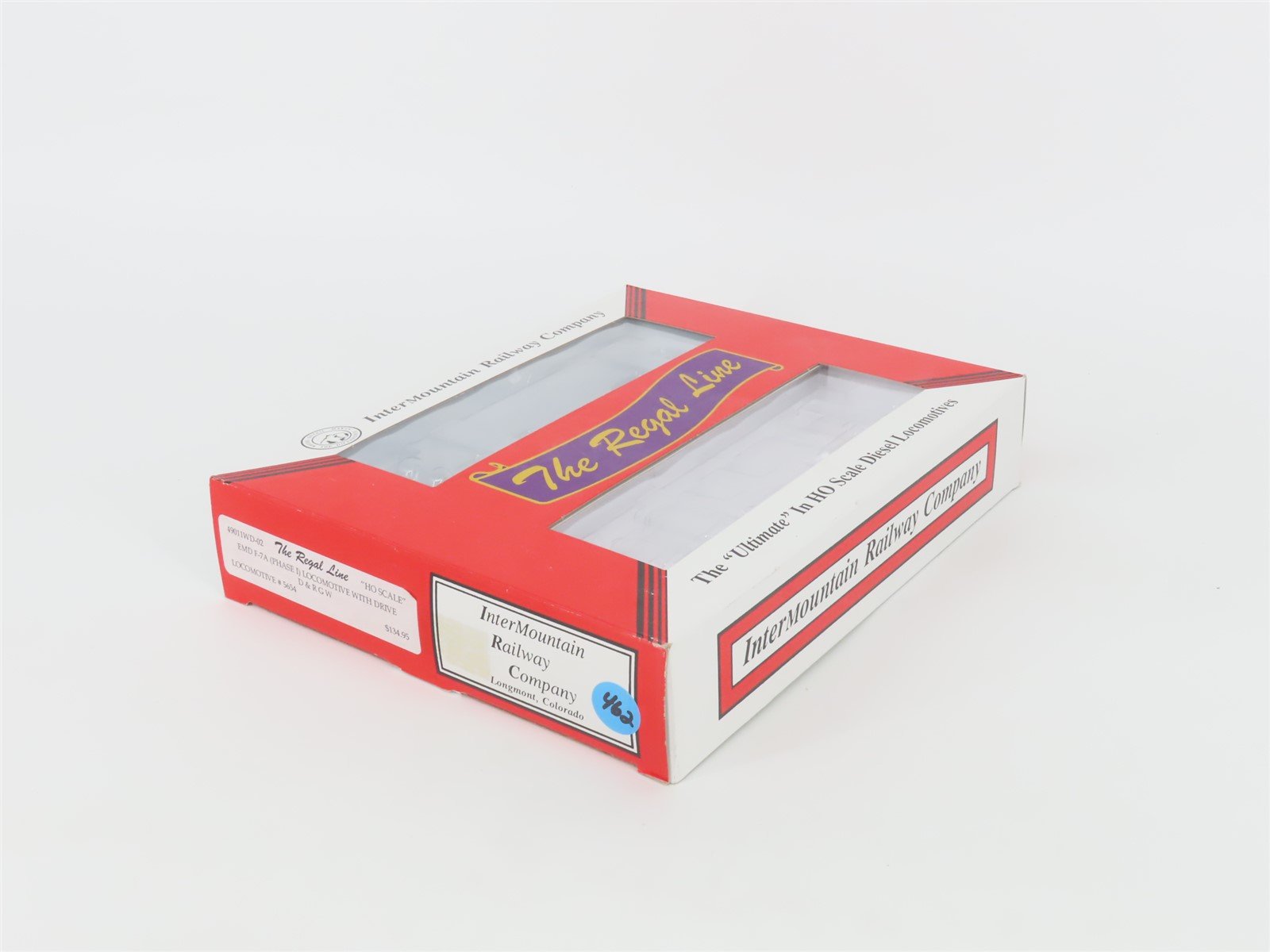 HO Scale Intermountain Regal Line 49011WD-02 DRGW Rio Grande F7A Diesel #5654