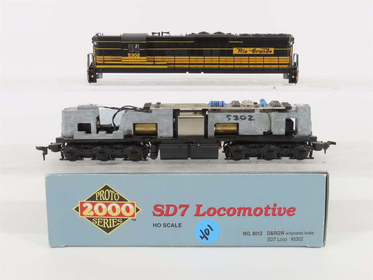 HO Scale Proto 2000 8012 DRGW Rio Grande SD7 Diesel Locomotive #5302