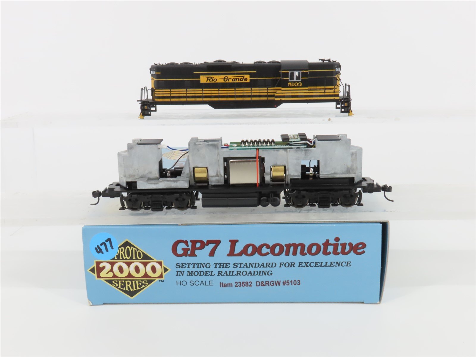 HO Scale Proto 2000 23582 DRGW Rio Grande GP7 Diesel Locomotive #5103