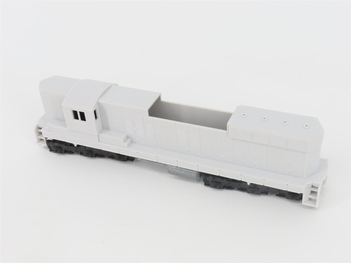 HO Scale Rail Power Undecorated SD7/9 Diesel Locomotive UNPOWERED