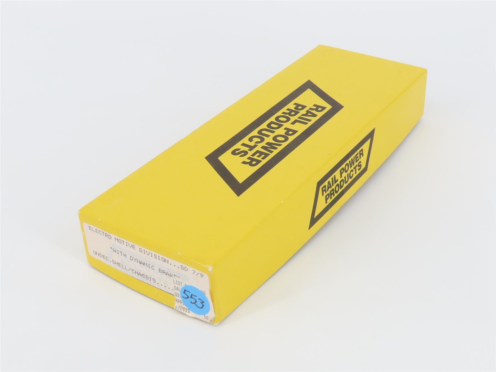 HO Scale Rail Power Undecorated SD7/9 Diesel Locomotive UNPOWERED