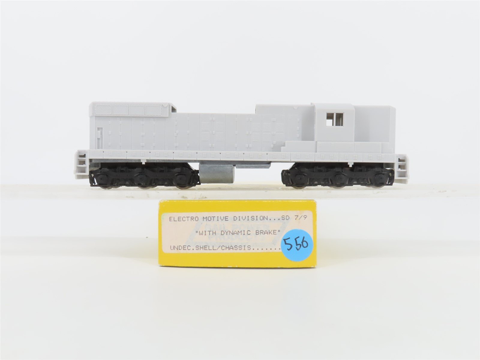 HO Scale Rail Power Undecorated SD7/9 Diesel Locomotive UNPOWERED