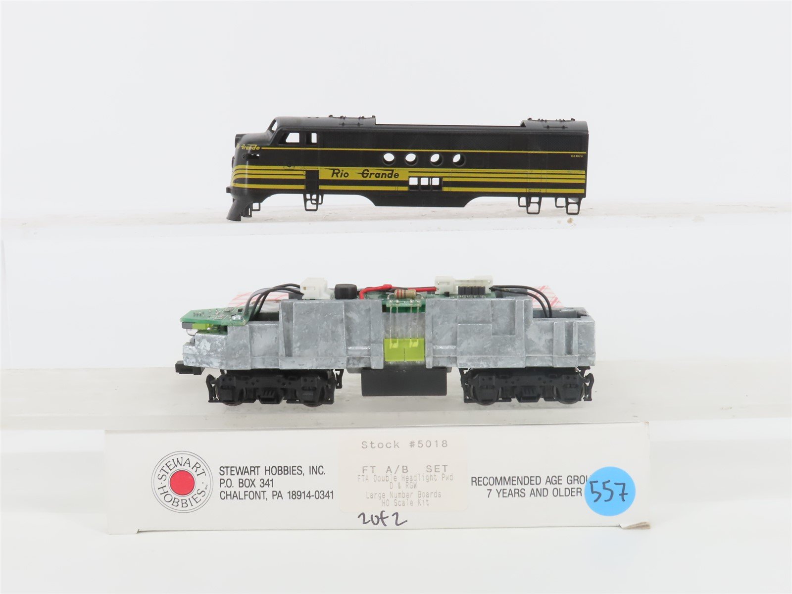 HO Scale Stewart Hobbies 5018 Rio Grande FT A Diesel Locomotive