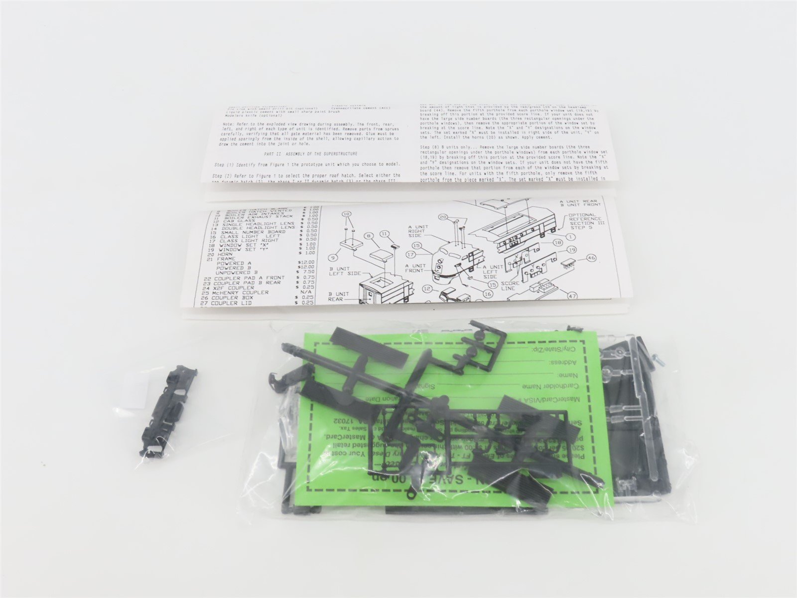 HO Scale Stewart Hobbies DRGW Rio Grande FT A Diesel Locomotive