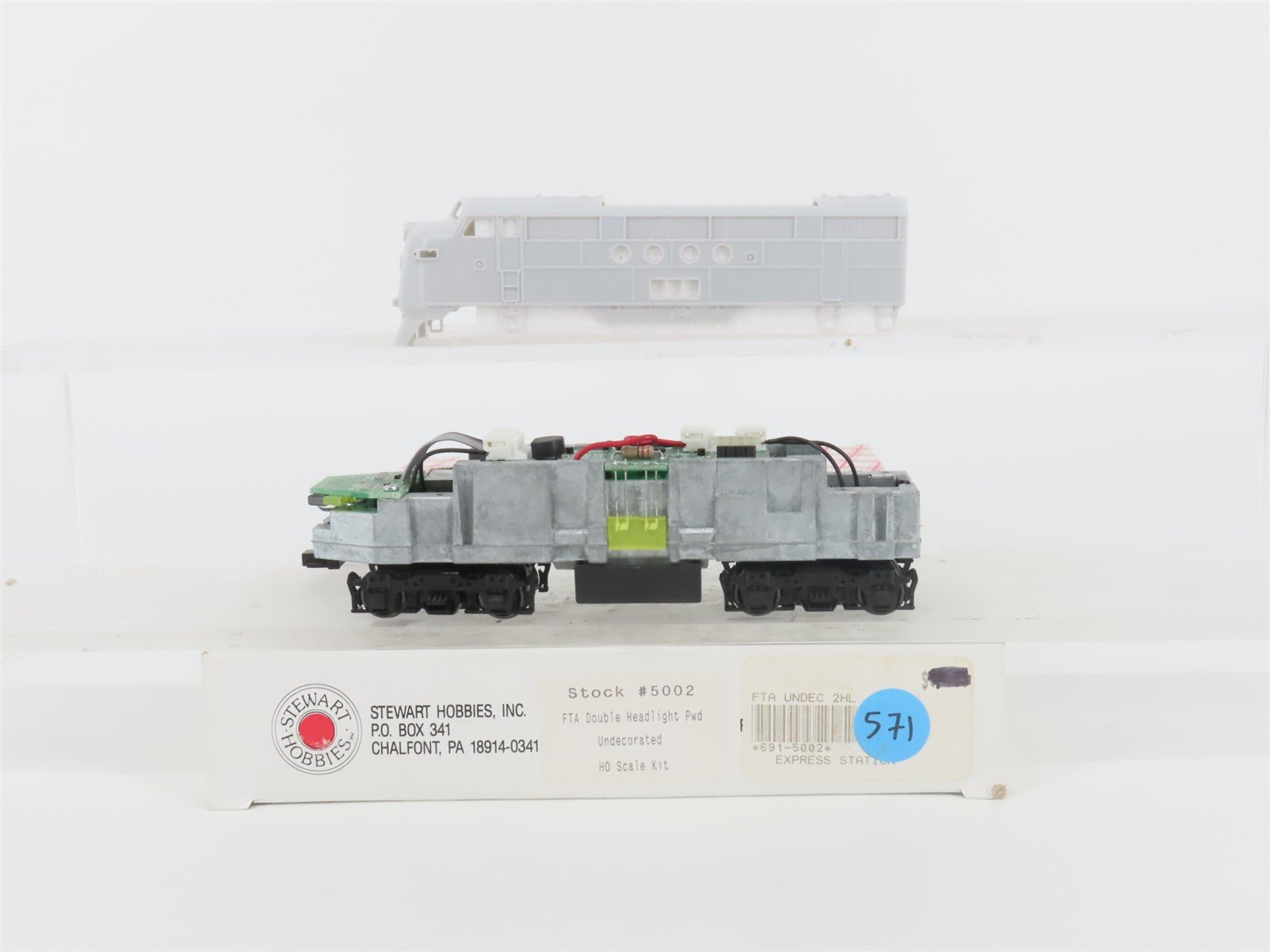 HO Scale Stewart Hobbies 5002 Undecorated FT A Diesel Locomotive