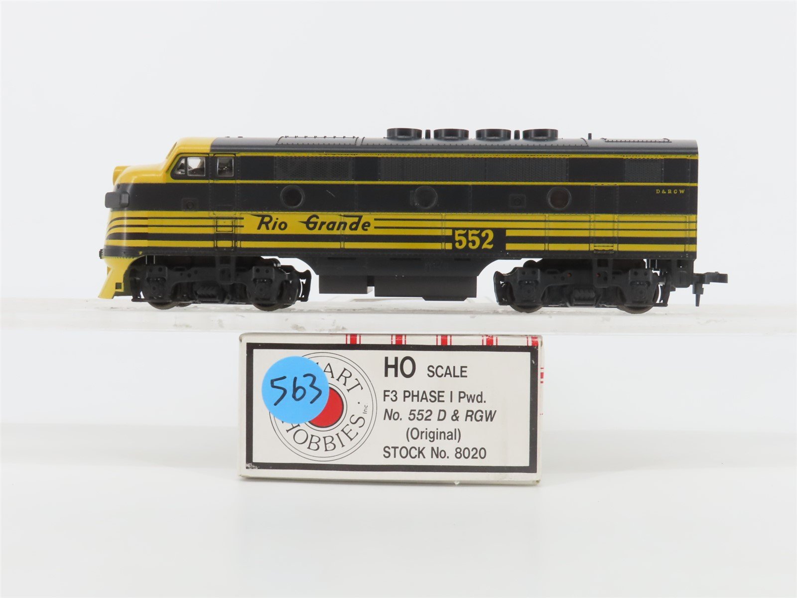 HO Scale Stewart Hobbies 8020 DRGW Rio Grande F3A Phase I Diesel Locomotive