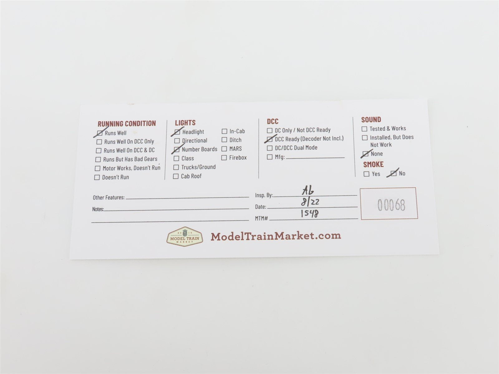 HO Scale Intermountain Regal Line 49511WD-02 DRGW Rio Grande F7B Diesel #5653