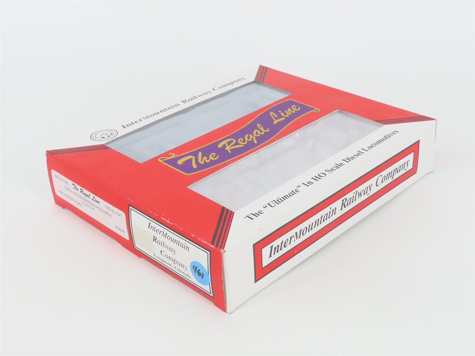 HO Scale Intermountain Regal Line 49511WD-02 DRGW Rio Grande F7B Diesel #5653