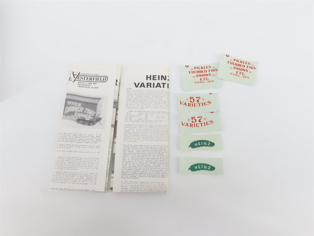 HO Scale Westerfield Kit #3906 HPRL Heinz Euchred Figs Reefer