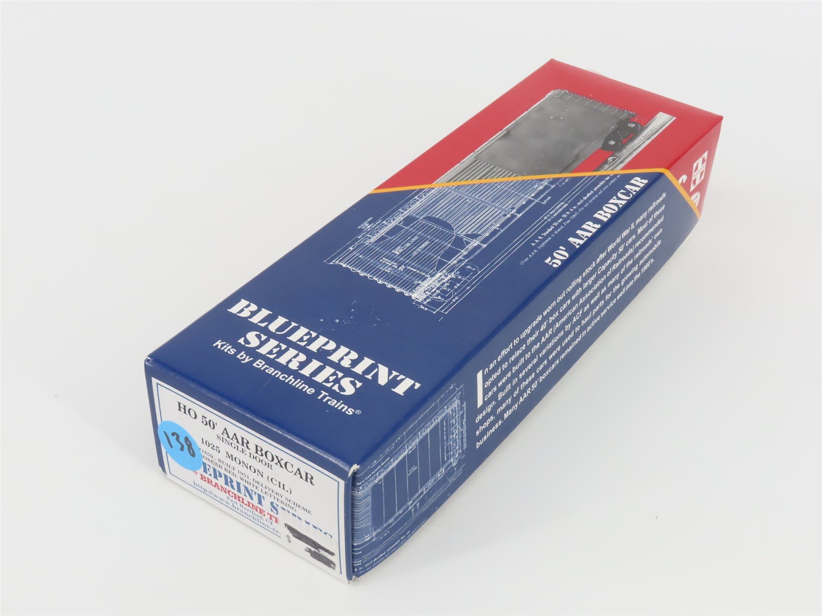 HO Scale Branchline Blueprint Series Kit #1025 CIL Monon 50' Box Car #1659