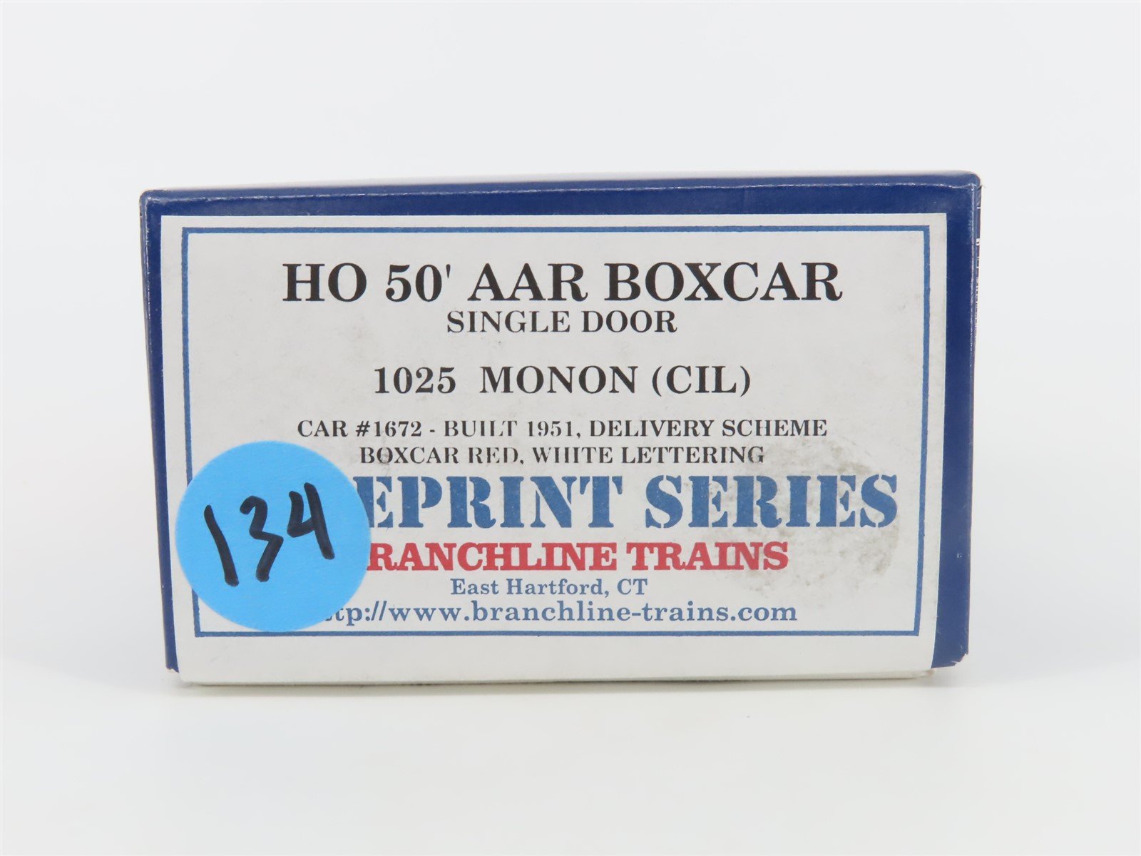 HO Scale Branchline Blueprint Series Kit #1025 CIL Monon 50' Box Car #1672